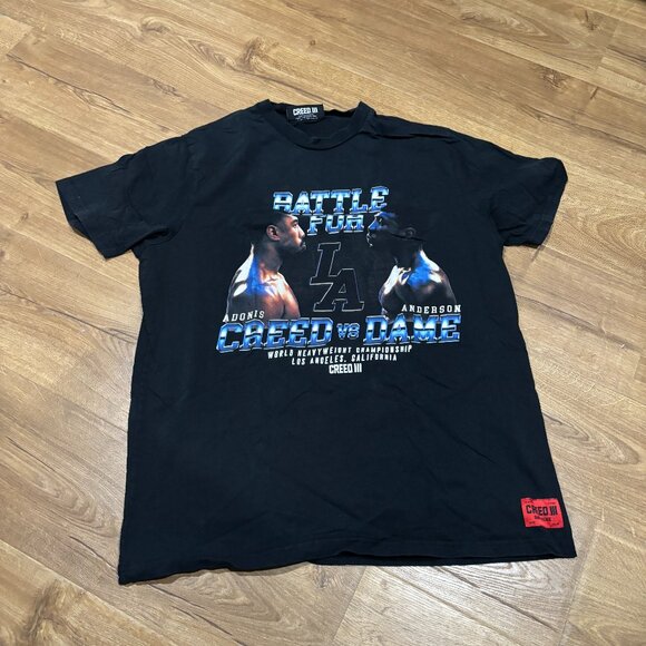 ShoePalace Battle For LA Creed 3 Boxing Faceoff Graphic Tee Shirt - Picture 1 of 5